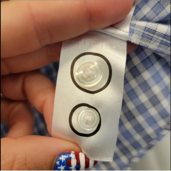 Untuckit Durif WF Regular Fit Blue Wrinkle Free Button Down Shirt Size Large - Picture 6 of 10